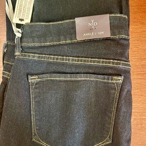 NYDJ Women's Dark Blue Denim Ankle Jeans